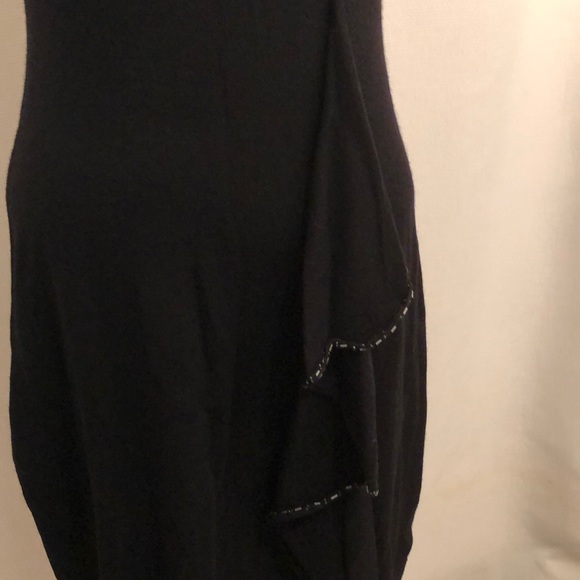 NWT Nanette Lepore size S black knit beaded dress - Picture 8 of 8